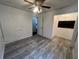 Bedroom with wood-look flooring and ceiling fan at 139 Blue Jasmine Ln, Summerville, SC 29483