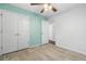 Bright bedroom offers a ceiling fan, closet and en-suite bathroom at 139 Blue Jasmine Ln, Summerville, SC 29483