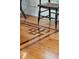 Hardwood flooring detail with decorative inlay at 15 31St Ave, Isle of Palms, SC 29451