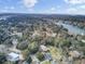 Aerial view of waterfront home in a quiet neighborhood at 1661 Battalion Dr, Charleston, SC 29412