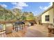 Spacious deck with built-in seating and a grill for outdoor entertaining at 1661 Battalion Dr, Charleston, SC 29412