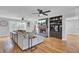 Spacious living area with sectional sofa and fireplace at 1661 Battalion Dr, Charleston, SC 29412