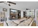 Spacious living room with sectional sofa and fireplace at 1661 Battalion Dr, Charleston, SC 29412