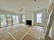 Living Room with fireplace and sliding doors at 1894 Grover Rd, Johns Island, SC 29455