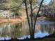 Serene pond with fountain, surrounded by lush trees and landscaping at 1908 Basildon Rd, Mount Pleasant, SC 29466