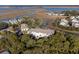 Property's aerial view highlighting its water access at 2014 Long Bend Dr, Seabrook Island, SC 29455