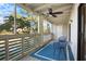 Spacious screened porch overlooking tranquil landscape at 2014 Long Bend Dr, Seabrook Island, SC 29455