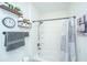 Bright bathroom featuring a tub, shower, and stylish decor at 2244 Ashley Crossing Dr # 333, Charleston, SC 29414