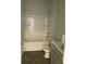 Bathroom with a bathtub, shower, and gray vanity at 229 Grand View Xing, Summerville, SC 29483