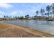 Scenic view of a tranquil pond surrounded by lush trees and grassy shoreline near neighborhood homes at 229 Grand View Xing, Summerville, SC 29483