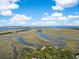 Wide aerial showcasing the property's waterfront location at 26 Cormorant Island Ln, Kiawah Island, SC 29455