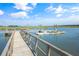 Wooden dock with multiple slips, providing ample space for boats at 26 Cormorant Island Ln, Kiawah Island, SC 29455