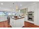 Island kitchen with stainless steel appliances and water views at 26 Cormorant Island Ln, Kiawah Island, SC 29455