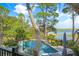 Relaxing pool area overlooking tranquil water; spacious deck at 26 Cormorant Island Ln, Kiawah Island, SC 29455