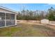 Large backyard with storage shed and wooden fence at 3043 Mapleleaf Dr., Moncks Corner, SC 29461