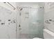 Modern bathroom featuring a glass-enclosed shower at 3043 Mapleleaf Dr., Moncks Corner, SC 29461