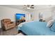 Main bedroom with a large TV and en-suite bathroom at 3043 Mapleleaf Dr., Moncks Corner, SC 29461