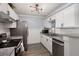 Updated kitchen featuring stainless steel appliances and granite countertops at 3043 Mapleleaf Dr., Moncks Corner, SC 29461