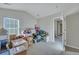 Bedroom with vaulted ceiling and access to hallway at 329 Flyway Rd, Goose Creek, SC 29445
