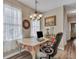 Dining area with a computer workspace and a chandelier at 329 Flyway Rd, Goose Creek, SC 29445
