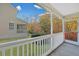 Screened porch overlooking a wooded area at 329 Flyway Rd, Goose Creek, SC 29445