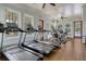 Modern fitness center with treadmills and ellipticals at 4007 Capensis Ln, Ravenel, SC 29470