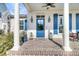 Front door entrance with brick porch at 4007 Capensis Ln, Ravenel, SC 29470