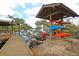 Convenient kayak storage area with access to the waterway at 4007 Capensis Ln, Ravenel, SC 29470