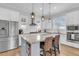 Modern kitchen with stainless steel appliances and granite countertops at 4007 Capensis Ln, Ravenel, SC 29470