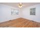 Simple bedroom with hardwood floors and neutral walls at 411 Constance St, Walterboro, SC 29488