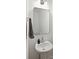 Simple bathroom with pedestal sink and framed mirror at 457 Eagleview Dr, Moncks Corner, SC 29461