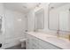 Shared bathroom with double vanity, a tub shower combo, and updated fixtures at 457 Eagleview Dr, Moncks Corner, SC 29461