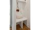 Charming mudroom with built-in bench and shelving at 457 Eagleview Dr, Moncks Corner, SC 29461