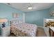 Bedroom with a queen bed, nightstands, and dresser at 48 Mariners Cay Dr, Folly Beach, SC 29439