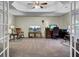 Home office with built-in desk and hardwood floors at 506 Gross Ave, Moncks Corner, SC 29461