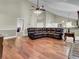Living area with hardwood floors and a view into the kitchen at 506 Gross Ave, Moncks Corner, SC 29461