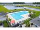Lush community pool and surrounding neighborhood at 515 Purple Finch Rd, Summerville, SC 29486