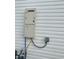 Noritz tankless water heater installed on the exterior wall at 515 Purple Finch Rd, Summerville, SC 29486