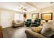 Cozy living room featuring hardwood floors and comfy seating at 609 Palmetto Blvd, Edisto Beach, SC 29438