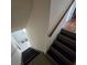 Upstairs view of the carpeted staircase at 6884 Shahid Row, North Charleston, SC 29418