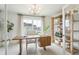 Spacious home office with built-in shelving and large window at 729 Opal Wing St, Moncks Corner, SC 29461