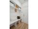 Convenient drop zone with built-in bench, shelves, and hooks at 735 Opal Wing St, Moncks Corner, SC 29461
