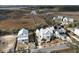 Aerial view of new construction homes near the water at 815 Dunham St, Charleston, SC 29492