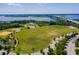 Aerial view of park with fields, playground, and bridge at 815 Dunham St, Charleston, SC 29492