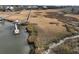 Aerial view of boardwalk and marsh at 815 Dunham St, Charleston, SC 29492