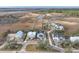 Aerial view of waterfront homes with marsh views at 815 Dunham St, Charleston, SC 29492