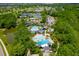 Aerial view of community pools, tennis courts, and green spaces at 815 Dunham St, Charleston, SC 29492