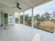 Spacious deck with marsh views and cable railing at 815 Dunham St, Charleston, SC 29492