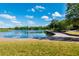 Lakefront view with paved walkway at 815 Dunham St, Charleston, SC 29492