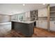 Open concept kitchen featuring island and stainless steel appliances at 857 Devines Way, Cross, SC 29436